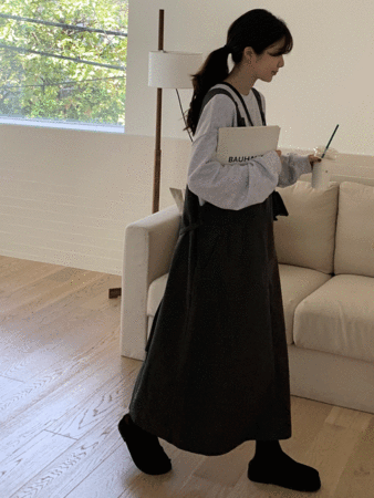 bio suspender skirt (3color)