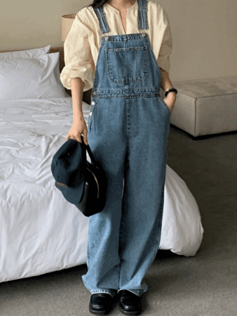 leah overalls (2color)