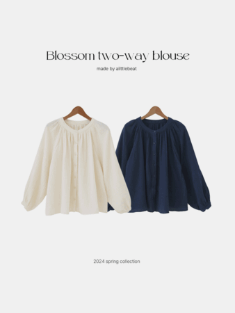 자체제작 blossom two-way blouse (2color) 추천! 당일발송