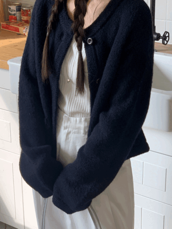 peel wool cardigan (4color) 네이비 당일발송